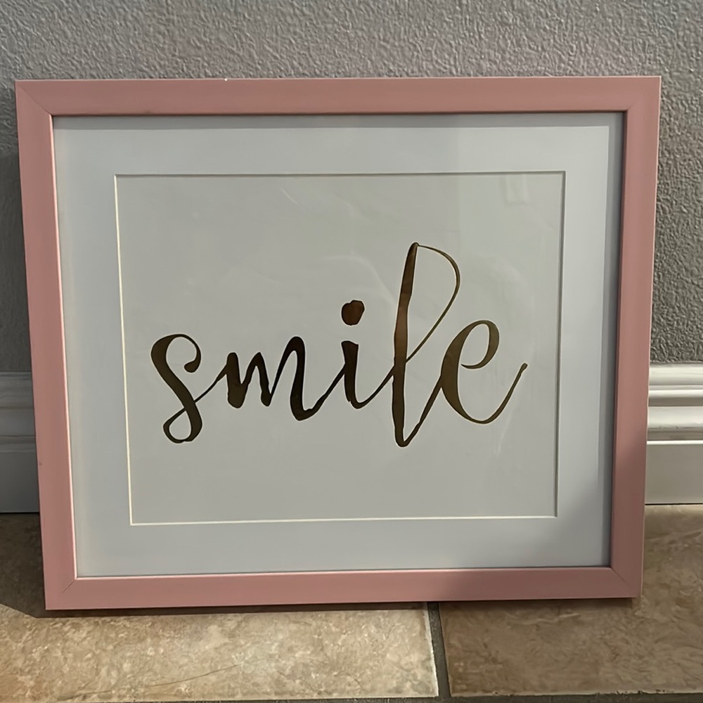 Frame For Girl’s Room Pink Decor - Picture 1 of 1